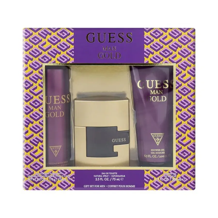 "GUESS GOLD (M) SET EDT 75ML + SG 200ML + BODY SPRAY 226ML (2022)" 