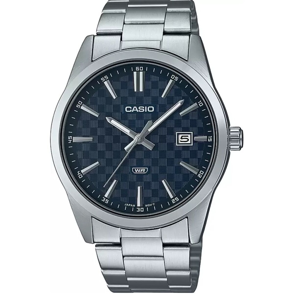Casio Enticer Analog Stainless Steel Blue Dial Quartz MTP-VD03D-2A Men's Watch