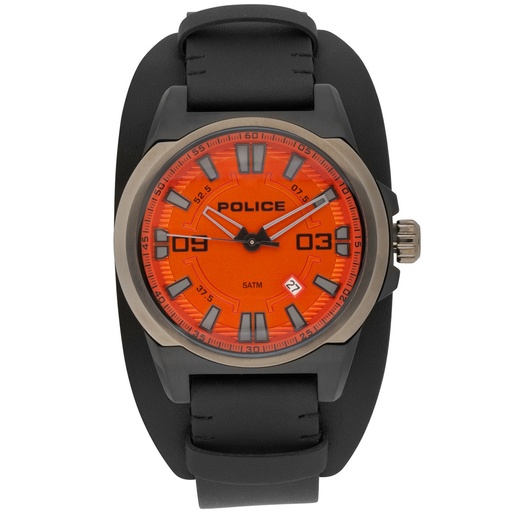 [4895148644485] Police Mit Mineralglas Versehene Herren Armbanduhr Schwarz