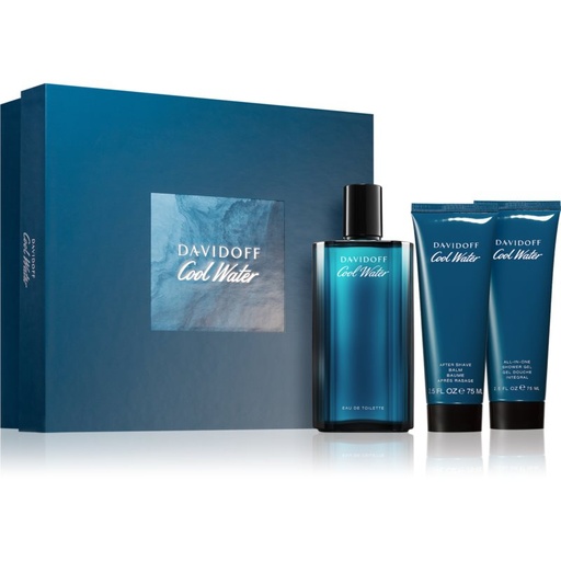 DAVIDOFF COOL WATER (M) SET EDT 125ML + SG 75ML + ASB 75ML 