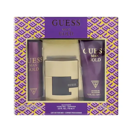 "GUESS GOLD (M) SET EDT 75ML + SG 200ML + BODY SPRAY 226ML (2022)" 