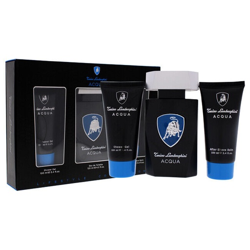 "TONINO LAMBORGHINI ACQUA (M) SET EDT 125ML + SG 100ML + ASB 100ML" 