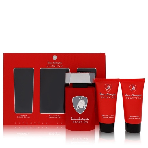 "TONINO LAMBORGHINI SPORTIVO (M) SET EDT 125ML + SG 100ML + ASB 100ML" 
