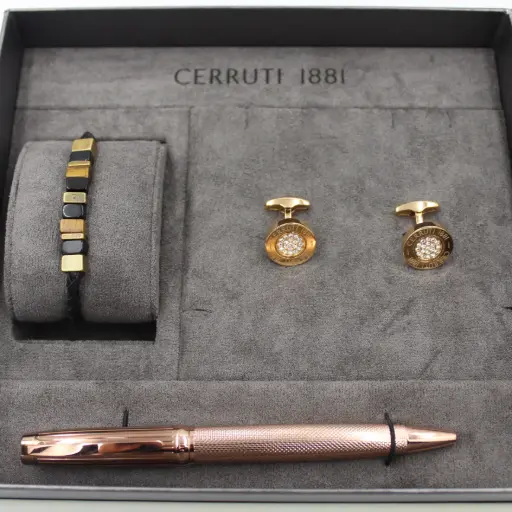 [CER25060048] CERRUTI CUFF+PEN+BRACLET MAN SET CER25060048