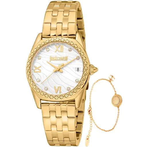 [JC1L312M0065] طقم سوار ساعة جست كافالي للنساء JC1L312M0065