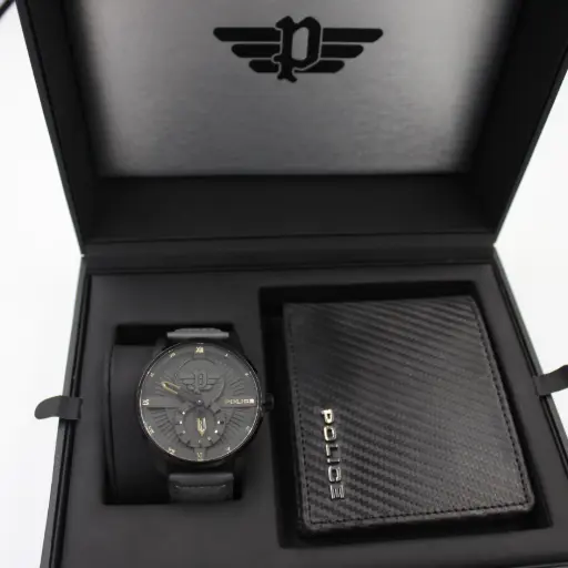 [PEWJA2110101SET] POLICE WATCH+WALLET MAN'S SET PEWJA2110101SET