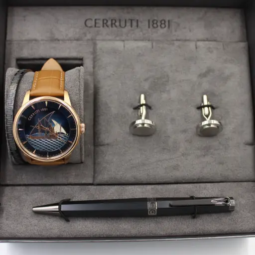 [CIWGF2224905]  CERRUTI 1881 Watch+CUFFLINK+PEN SET CIWGF2224905