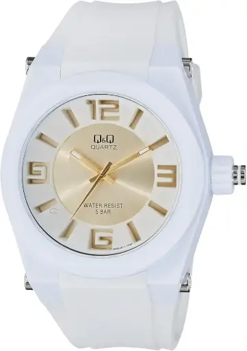[VR32J011Y] ساعة Q&Q ابيض وذهبي VR32J011Y